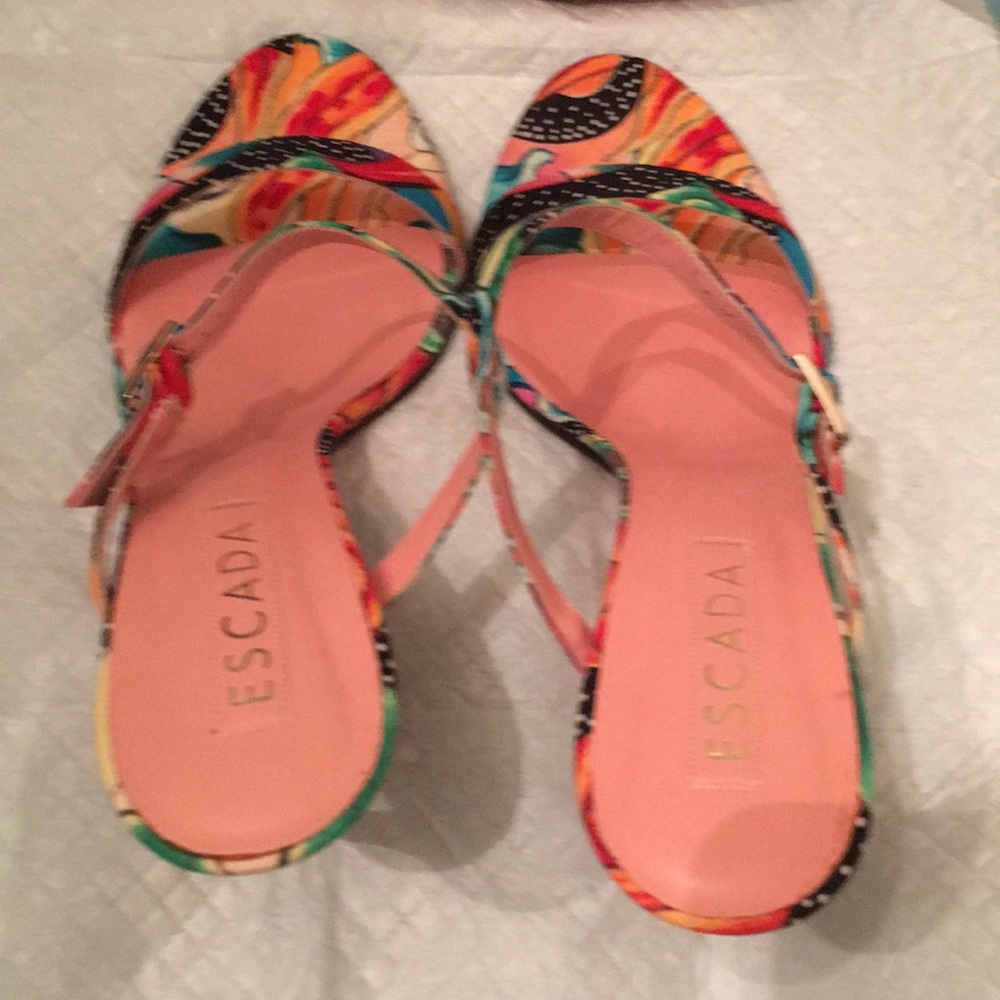 Escada multicolored sandals